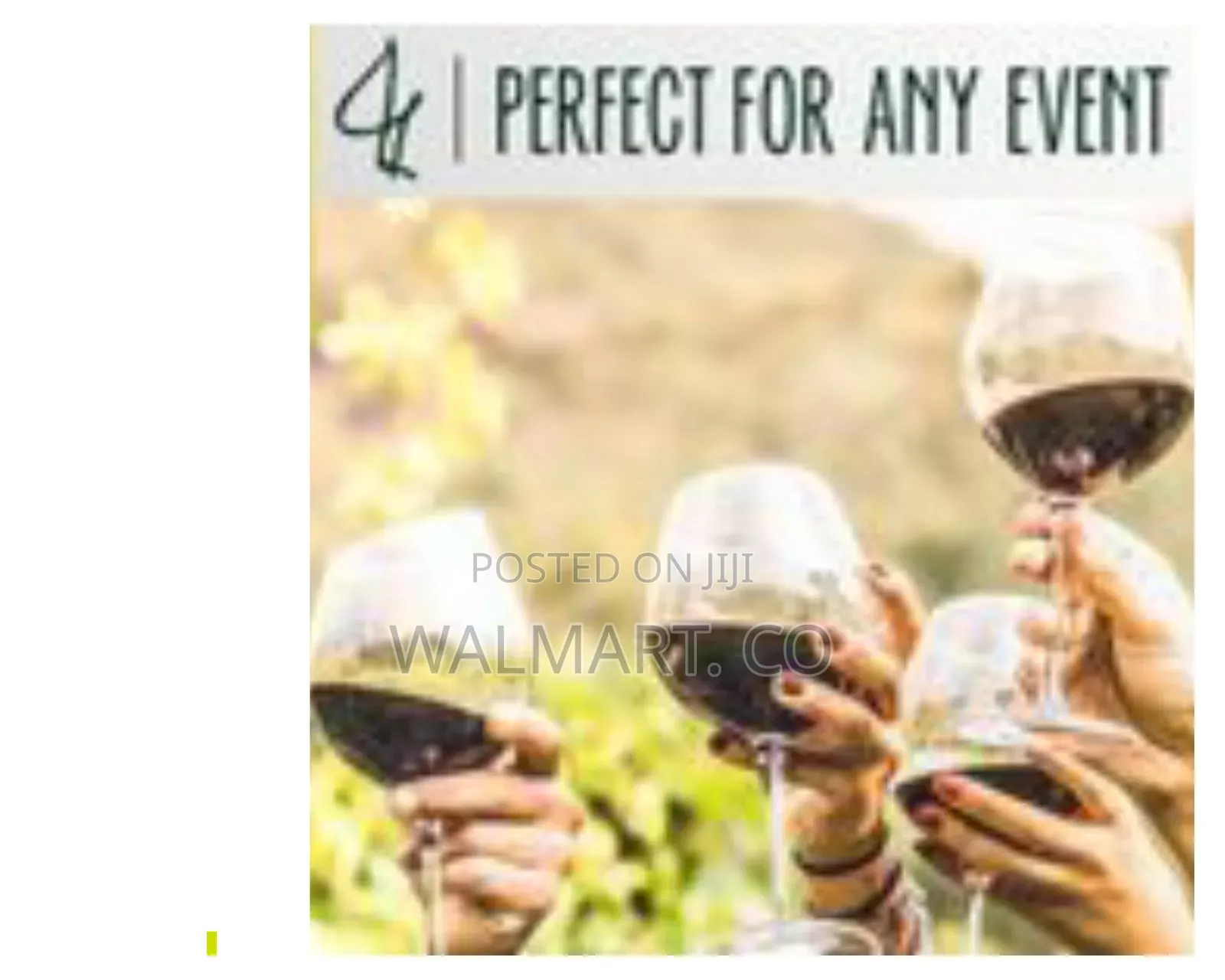 6 Piece Set of Large Red Wine Glasses