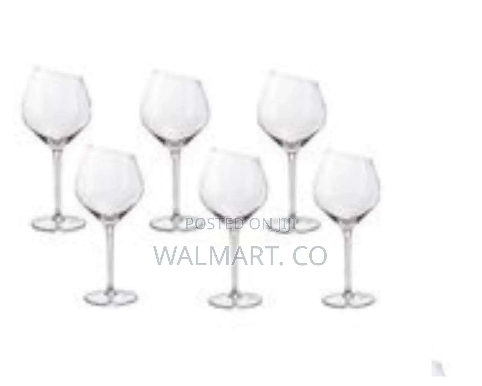 6 Piece Set of Large Red Wine Glasses