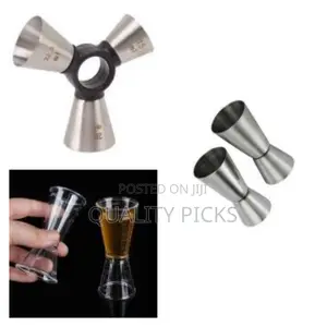 Stainless Steel 3 End Measuring Bar Cups.