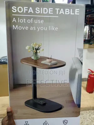 -Shaped Sofa Side Table