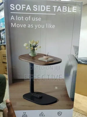 -Shaped Sofa Side Table