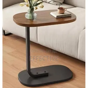 -Shaped Sofa Side Table