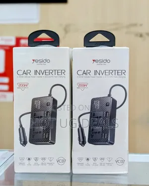Yesido Car Inverter 200w Vehicle Power Inverter Qc3.0+Pd Fast Charging