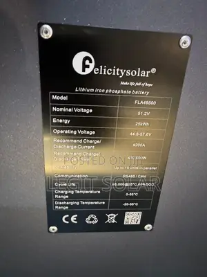 Felicity Solar Battery 500ah