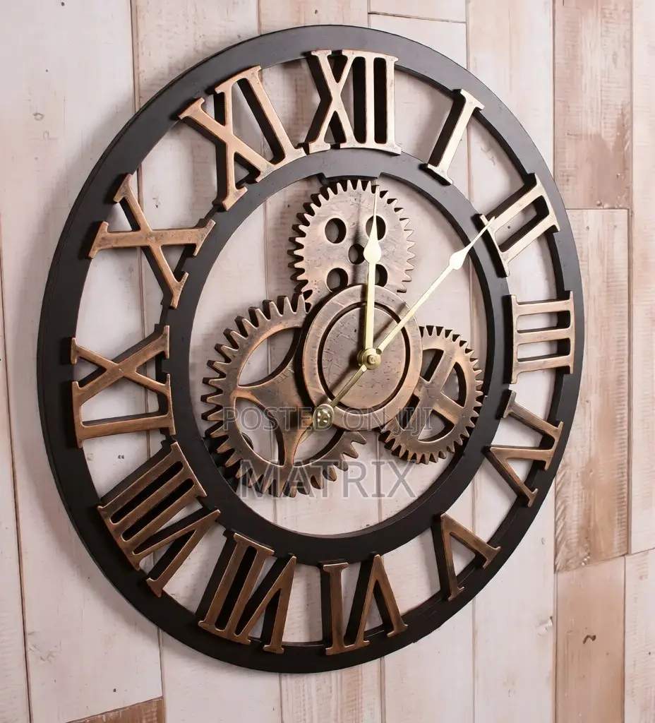 3d Retro Vintage Wall Clock