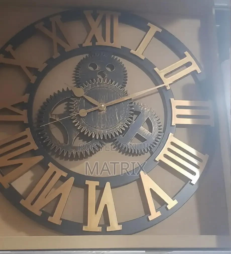3d Retro Vintage Wall Clock