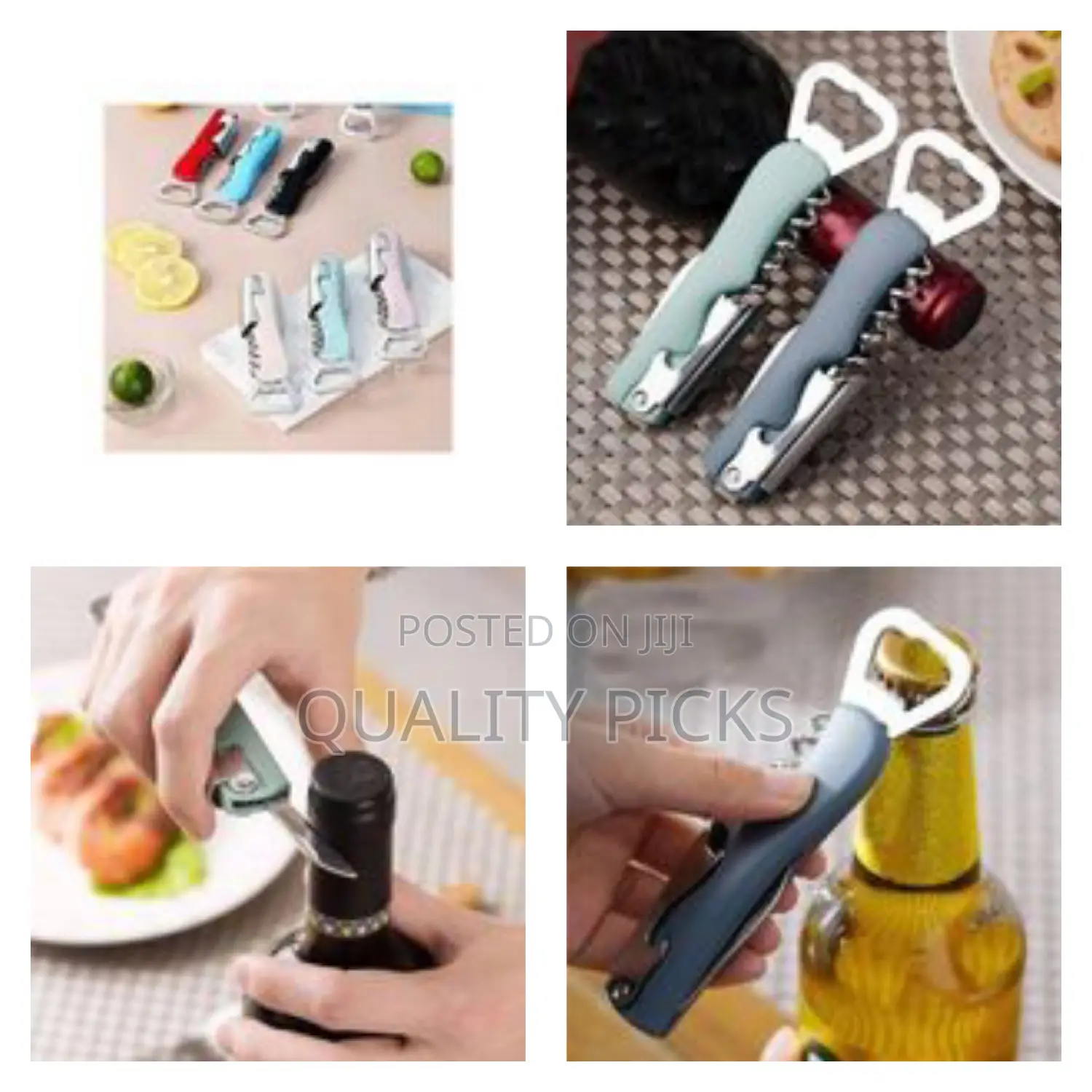 Multi-Functional Pocket Tool With Bottle Opener and Corkscrew