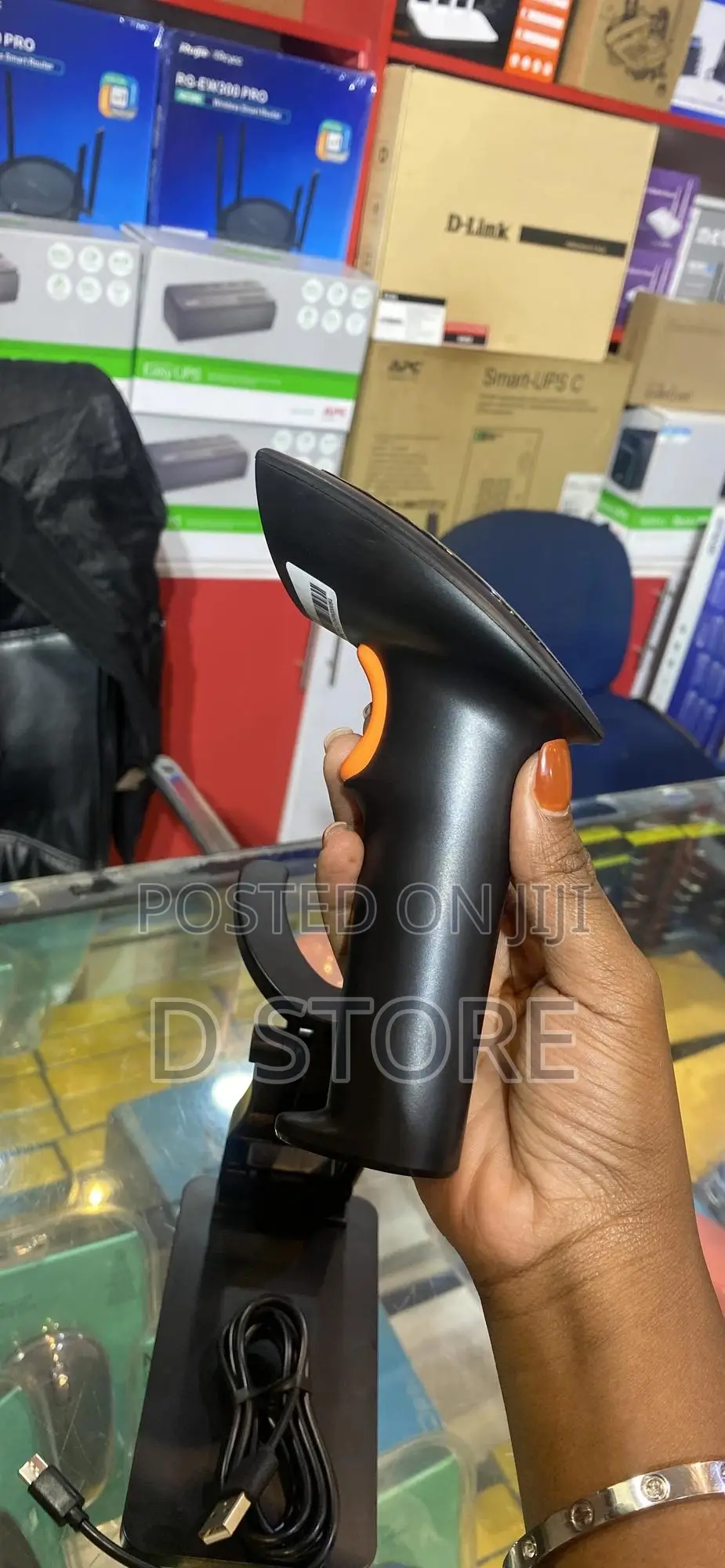 Office Point Barcode Scanner Wireless With Stand Bs-2d-35l