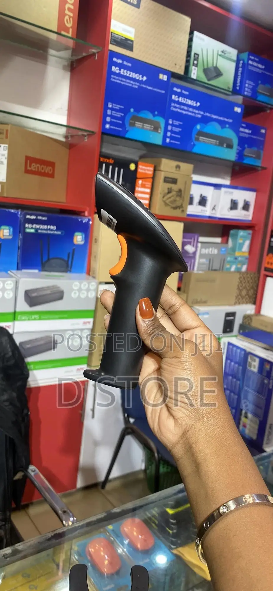 Office Point Barcode Scanner Wireless With Stand Bs-2d-35l