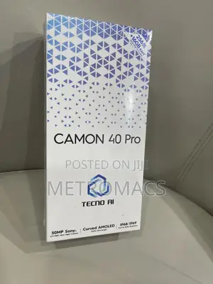 New Tecno Camon 40 Pro 256 GB Black