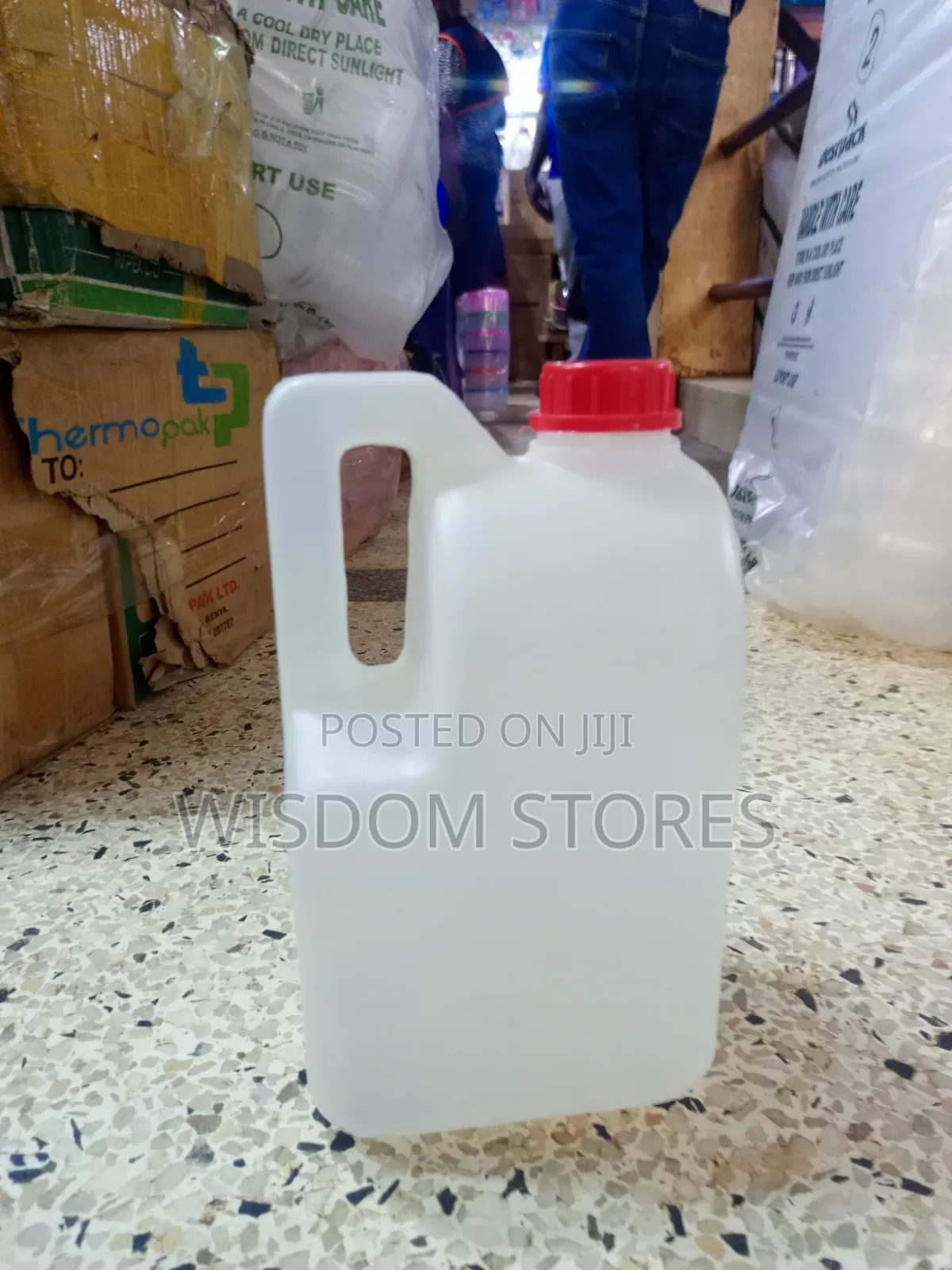 White Plastic Jerry Can 2.2l