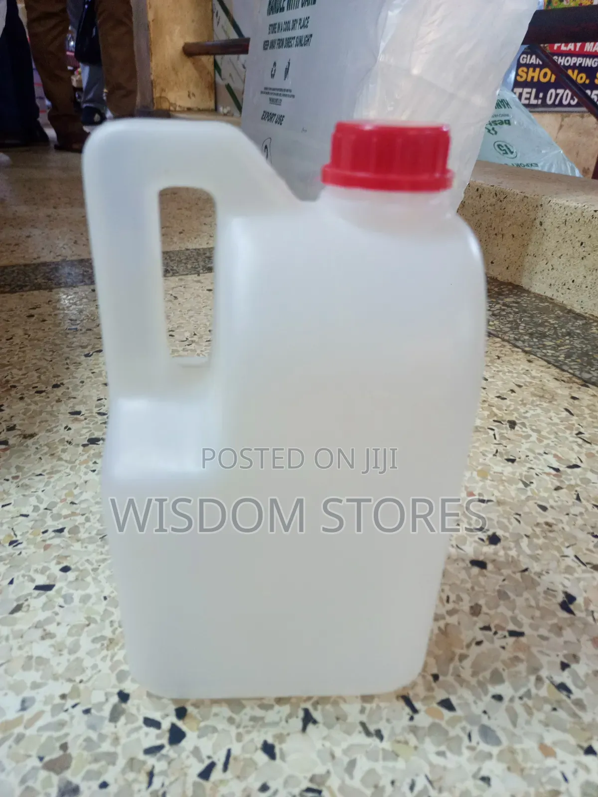 White Plastic Jerry Can 2.2l