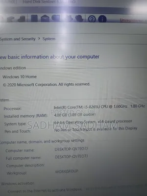 Laptop HP 250 G7 4GB Intel Core I5 HDD 500GB