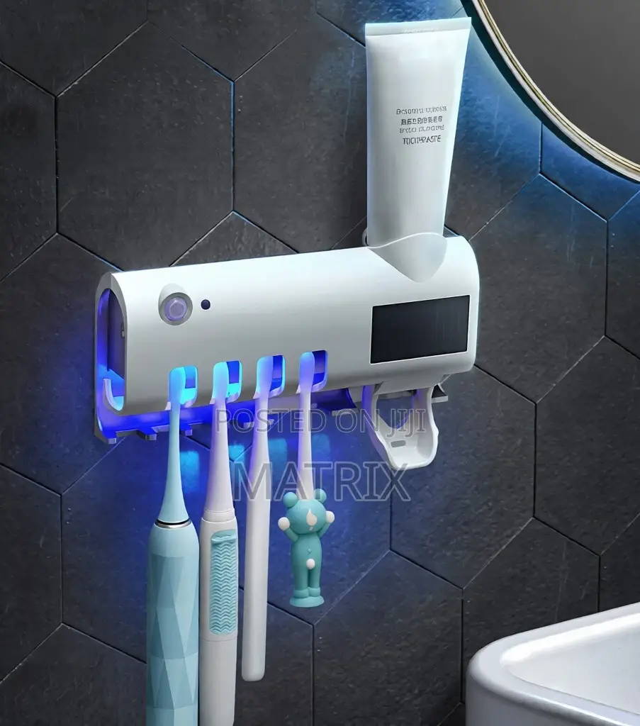 Toothbrush Holder Sterilizer Dispenser