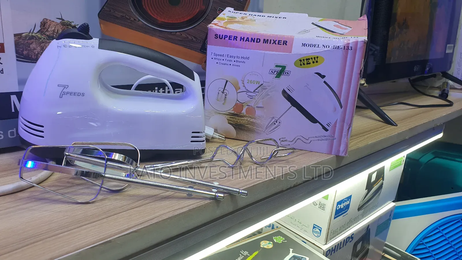 Super Hand Mixer He-133 7 Speeds