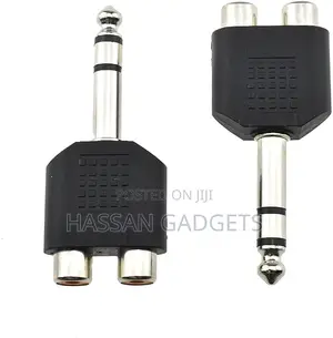 6.35mm F-trs Stereo Plug Audio 1 Male 1/4 Inch And 2 Female Sprinter