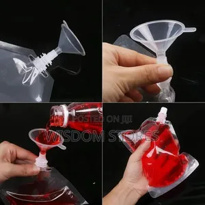 50 PCS Clear Drink Pouches Bags