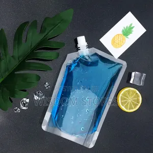 50 PCS Clear Drink Pouches Bags