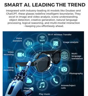 Al Smart Hd Camera Glasses With Wifi - Video Recording