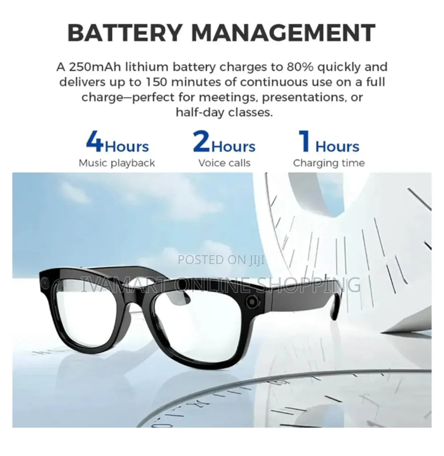 Al Smart Hd Camera Glasses With Wifi - Video Recording