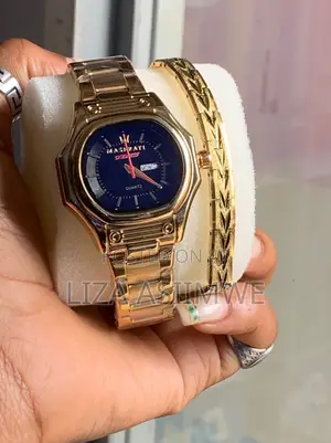 Maserati Branded Timepiece With a Bracelet Available for the Ladies