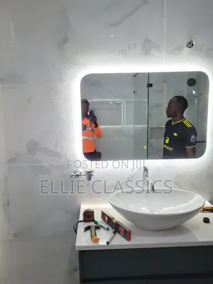 White Led Switch Mirror