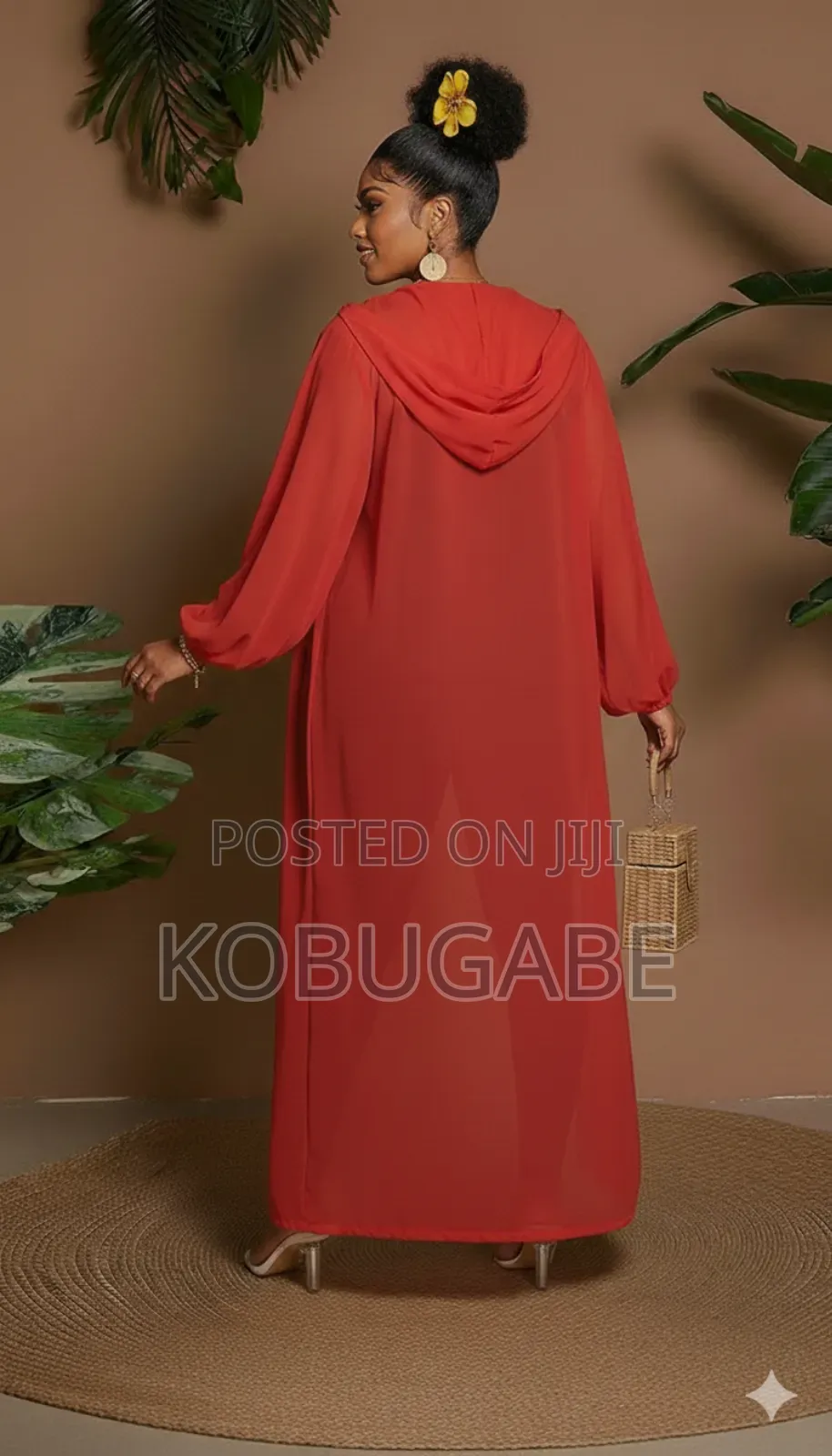 Red Throw on With Hood