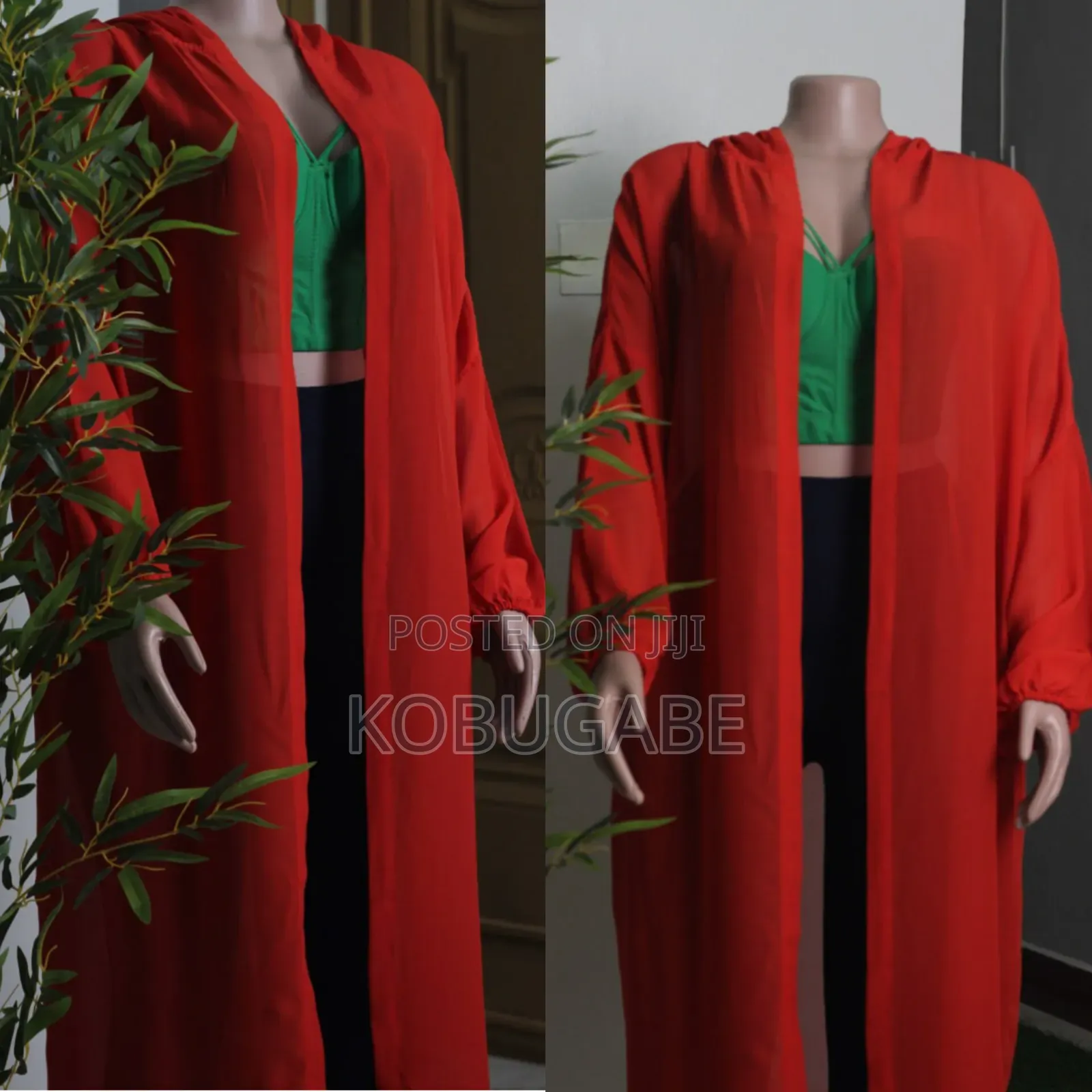 Red Throw on With Hood