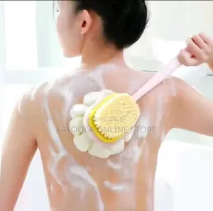 Loofah Back Scrubber With Soft Mesh Sponge