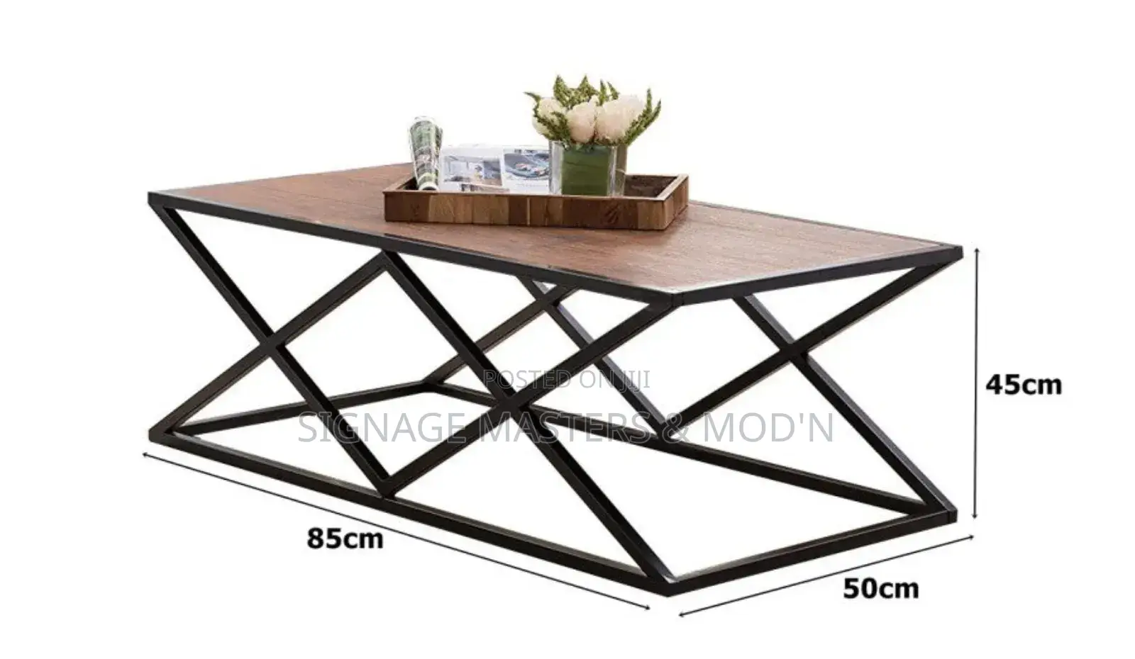 Metal V Shape Center Table