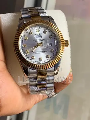 Unisex Two-Tone Rolex Day-Date Quartz Watch