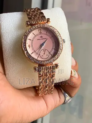 Riluns Women's Rose Gold-Tone Watch With a Crystal-Set