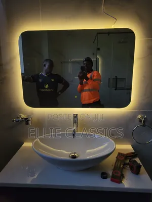 Warm Single Sink Mirror