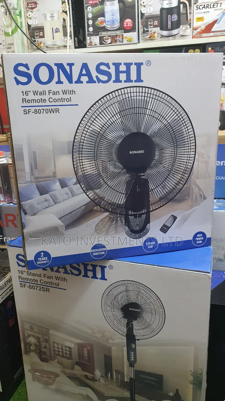 Sonashi Remover Wall Fan