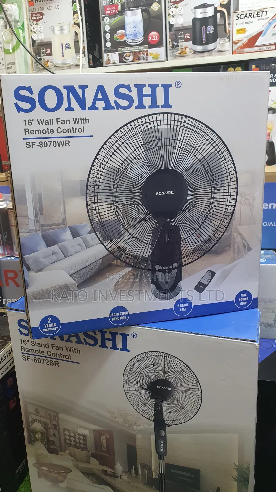 Sonashi Remover Wall Fan