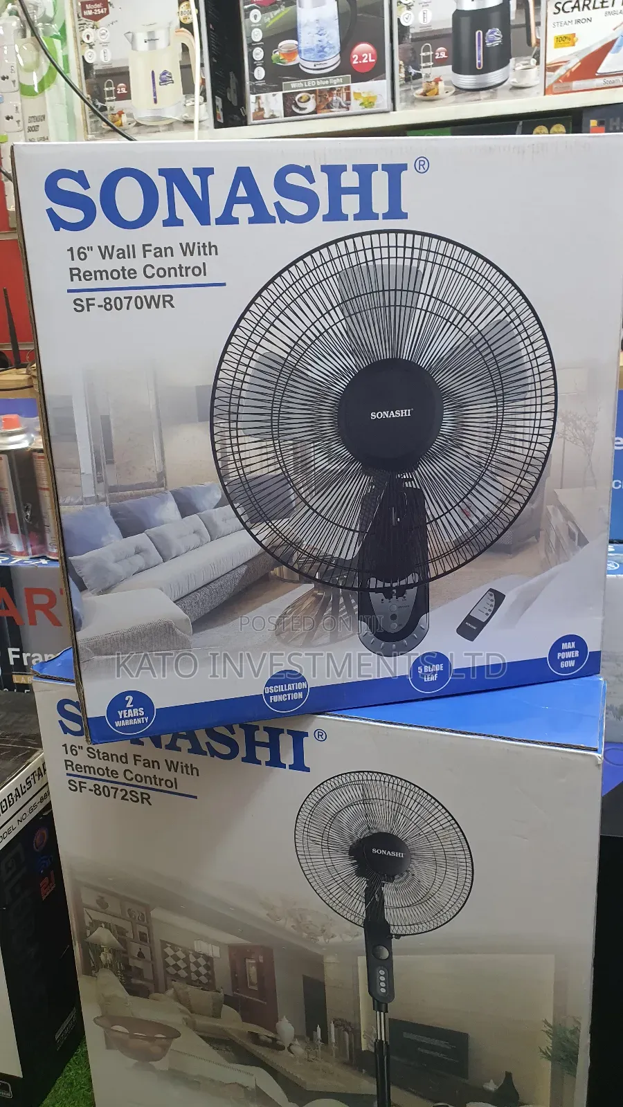 Sonashi Remover Wall Fan