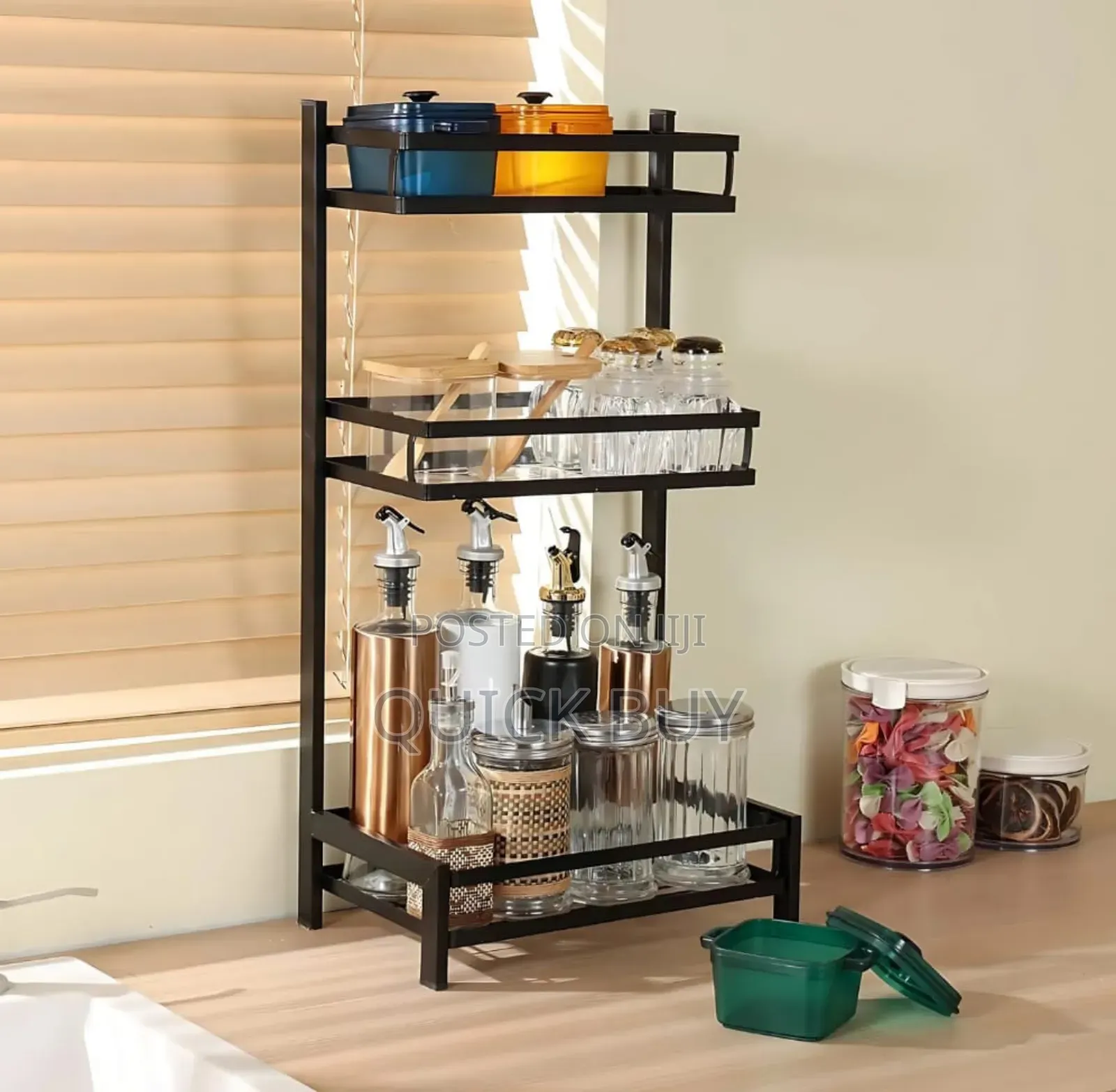 3-Level Metal Kitchen Countertop Organizer Shelf.