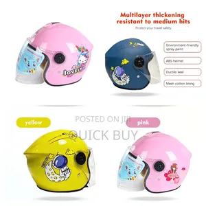 Open-face Kids' Motorcycle Or Scooter Helmet.