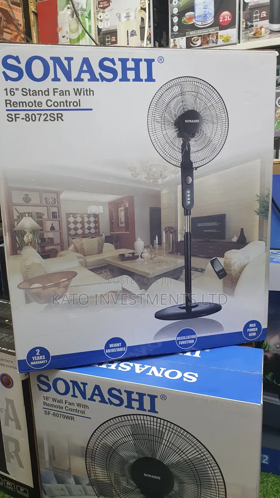 Sonashi Stand Fan With Remote Control 16 Inch