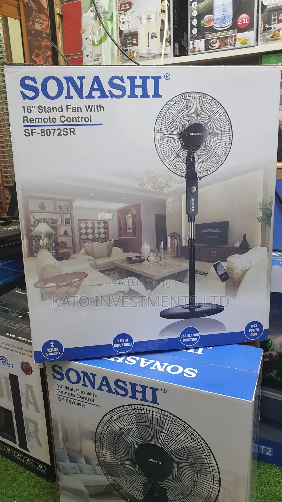 Sonashi Stand Fan With Remote Control 16 Inch