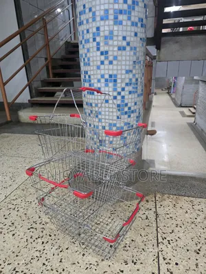 Supermarket Metallic Shopping Baskets Shopping Baskets 1pc
