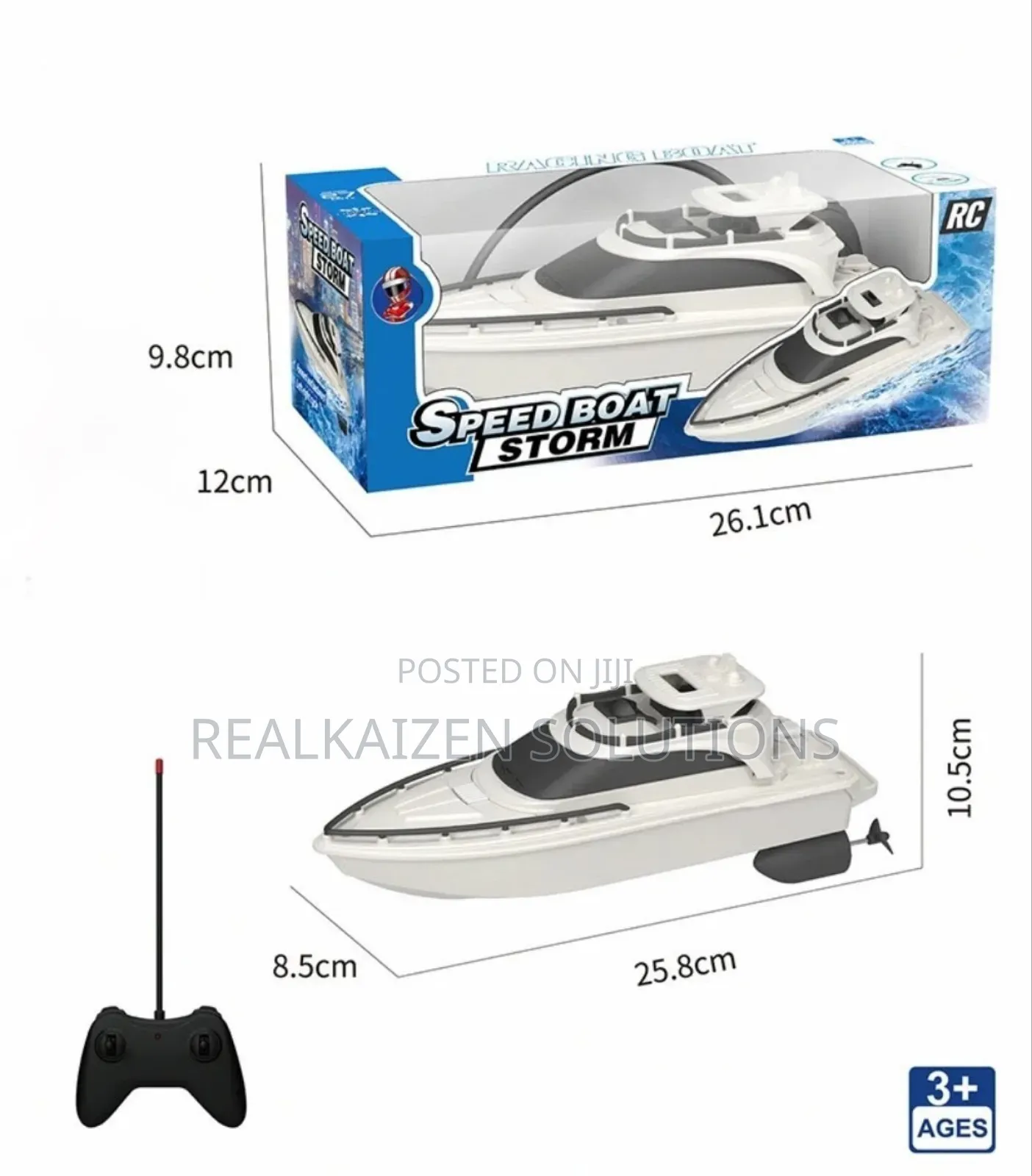 Remote Controlled Speed Boat Storm Toy Boat for Kids