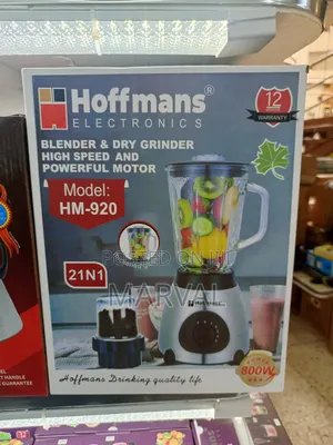 Hoffmans Hm-920. Blender Dry Grinder - Silver/Black