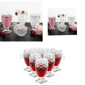 Crystal Clear, Pineapple-Shaped Drinking Glasses