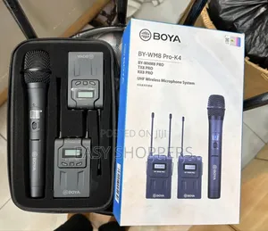 Boya by-Wm8 Pro- Uhf Dual-Channel Wireless Microphone System.