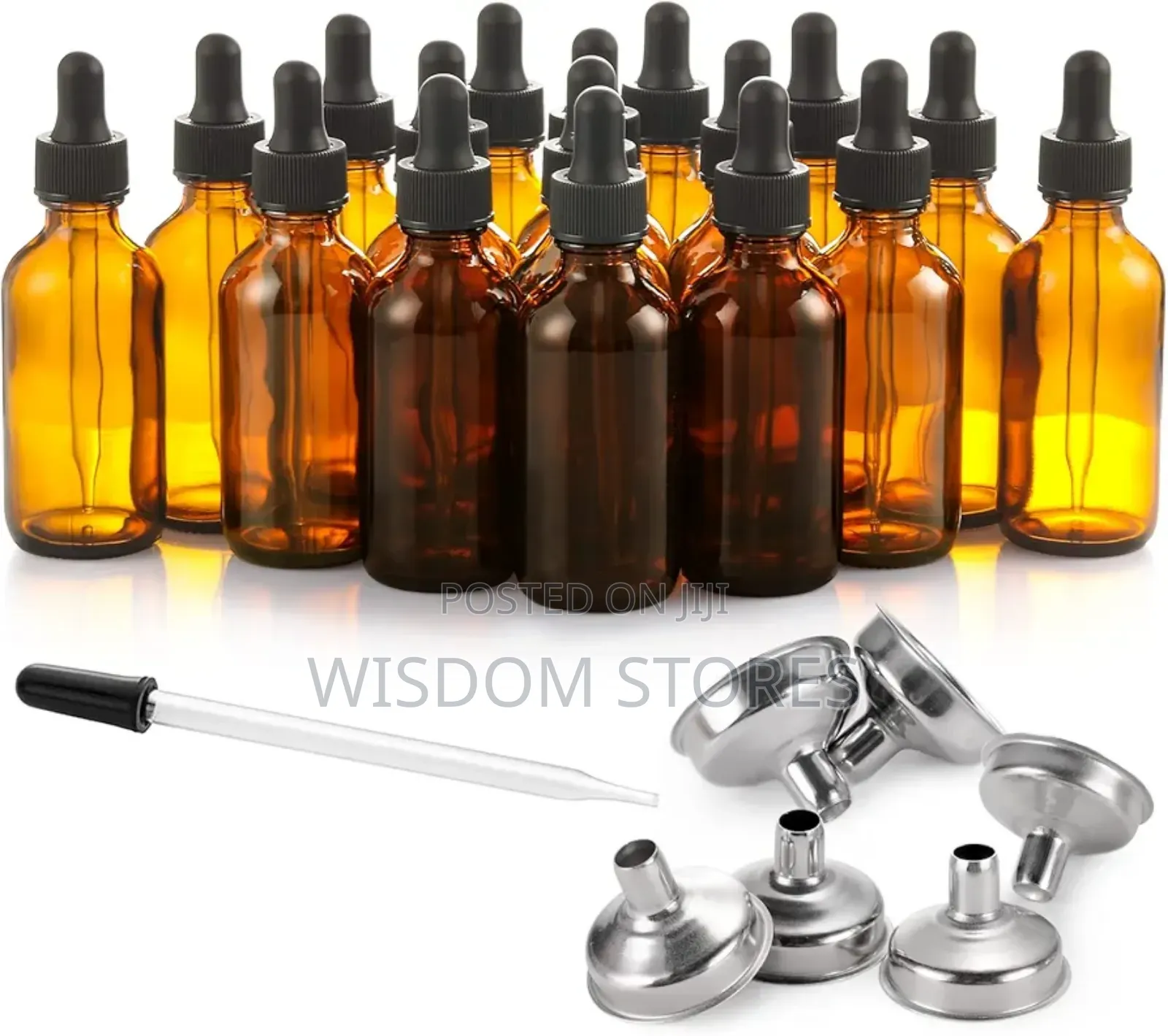12pcs Amber Glass Dropper Bottle.
