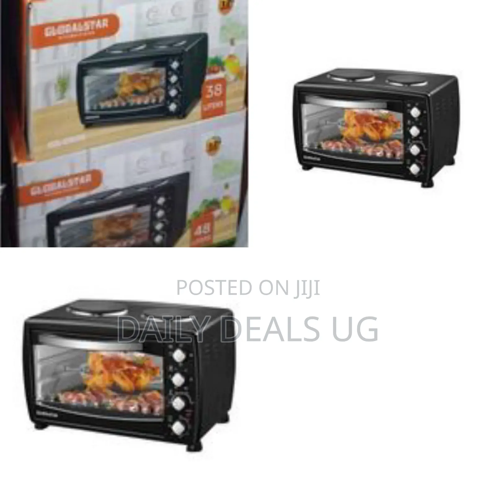 Globalstar Electric Mini Oven With Two Hot Plates