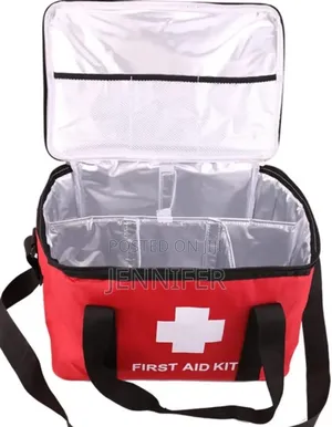 Portable Red First Aid Kit Bag