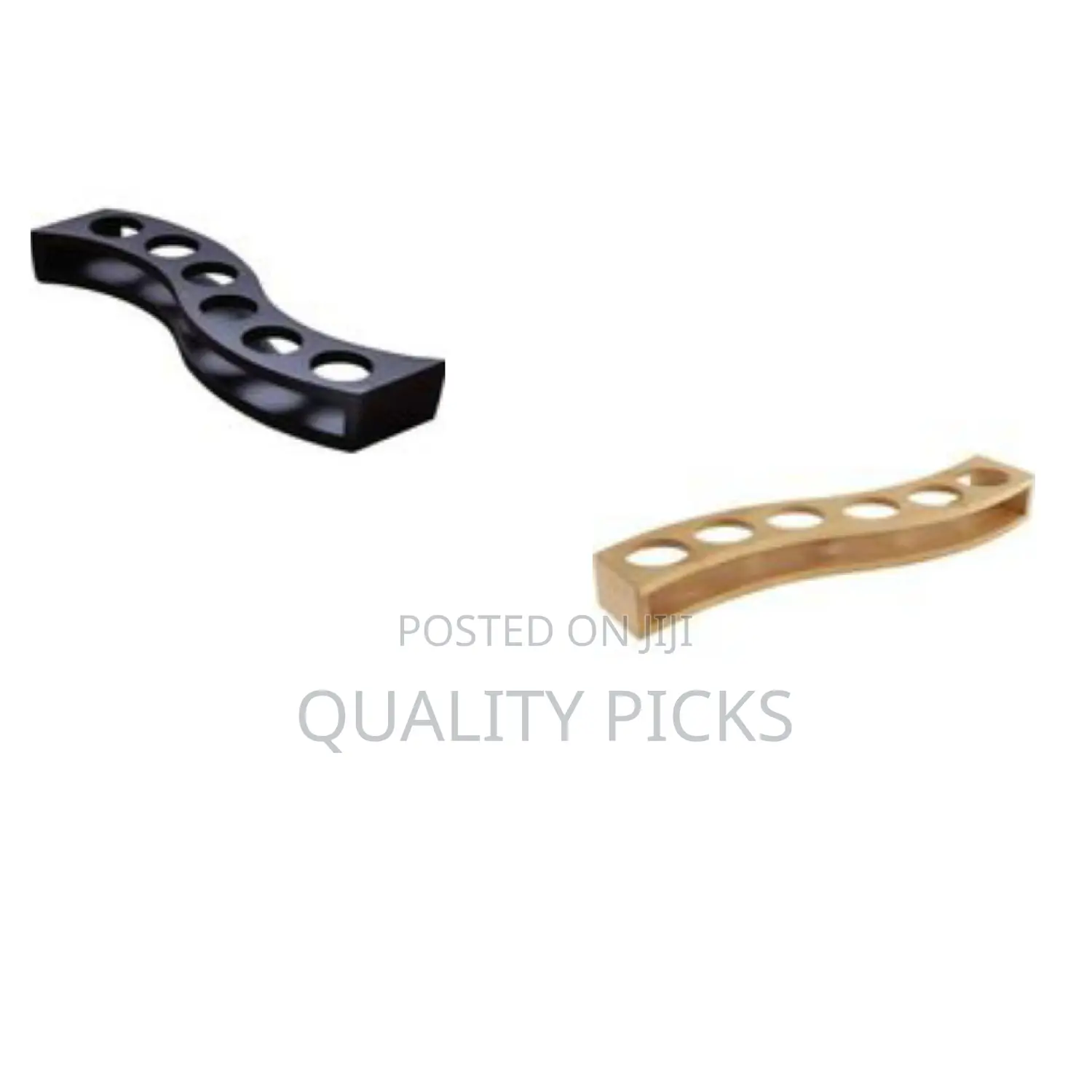 Elegant Wavy Wooden Serving Tray / Shot Glass Flight Paddle