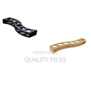 Elegant Wavy Wooden Serving Tray / Shot Glass Flight Paddle